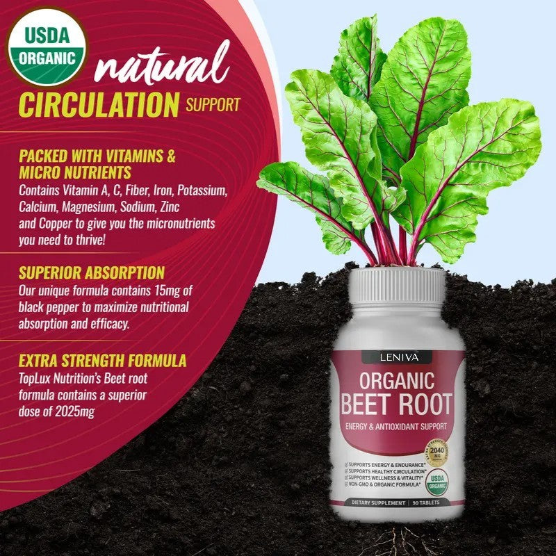 Leniva Organic Beet Root Capsules